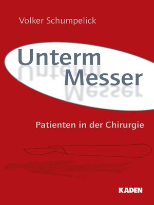 cover image of Unterm Messer
